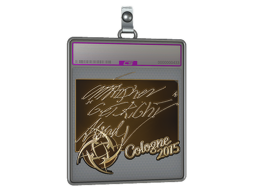 Sticker Slab | GeT_RiGhT (Gold) | Cologne 2015
