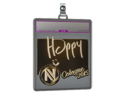 Sticker Slab | Happy (Gold) | Cologne 2015