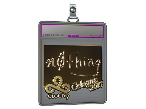 Sticker Slab | n0thing (Gold) | Cologne 2015