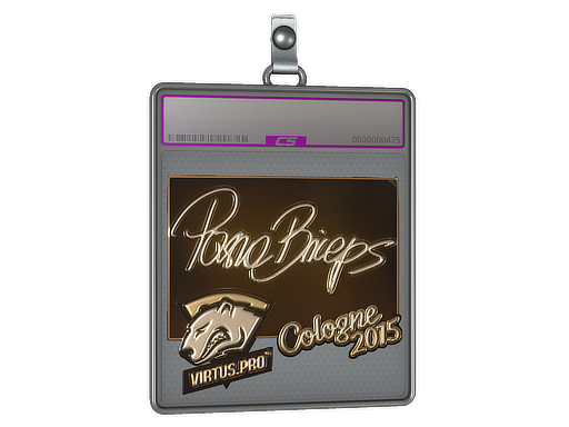 Sticker Slab | pashaBiceps (Gold) | Cologne 2015