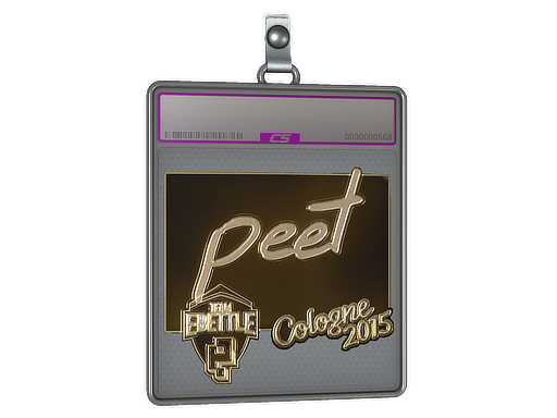 Sticker Slab | peet (Gold) | Cologne 2015
