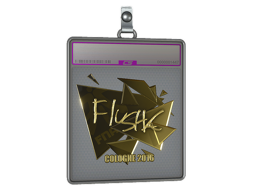 Sticker Slab | flusha (Gold) | Cologne 2016