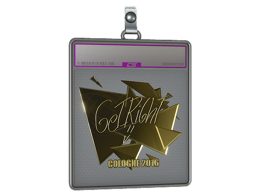 Sticker Slab | GeT_RiGhT (Gold) | Cologne 2016