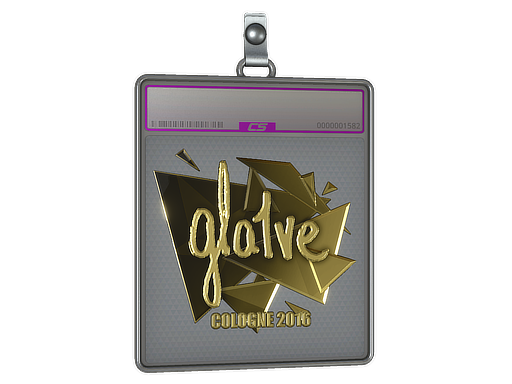 Sticker Slab | gla1ve (Gold) | Cologne 2016