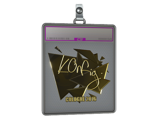 Sticker Slab | k0nfig (Gold) | Cologne 2016
