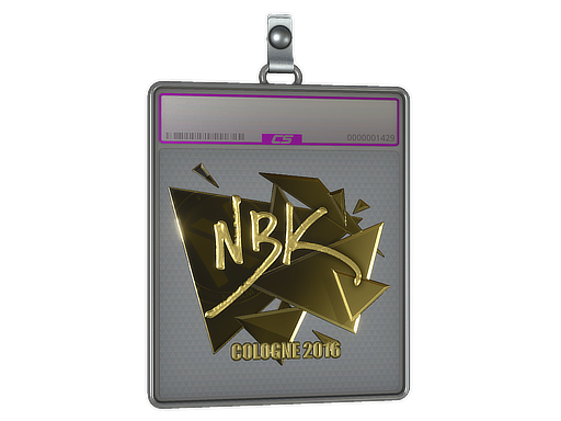 Sticker Slab | NBK- (Gold) | Cologne 2016