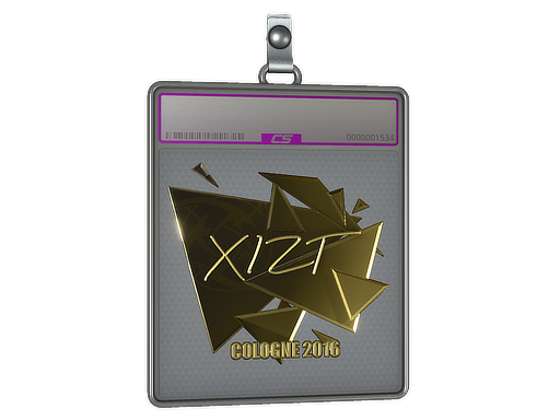 Sticker Slab | Xizt (Gold) | Cologne 2016