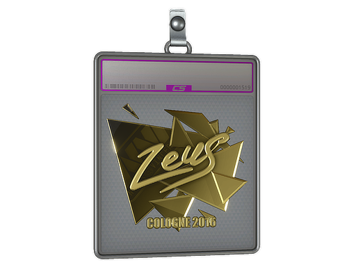 Sticker Slab | Zeus (Gold) | Cologne 2016