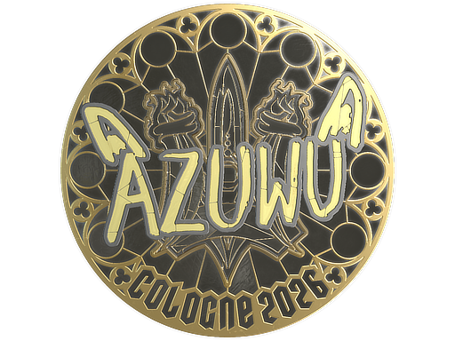 Sticker | AZUWU (Gold) | Cologne 2026