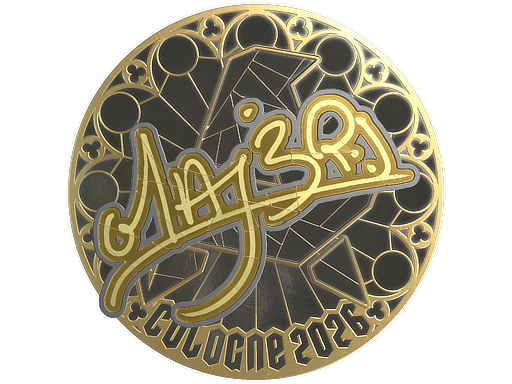 Sticker | MAJ3R (Gold) | Cologne 2026