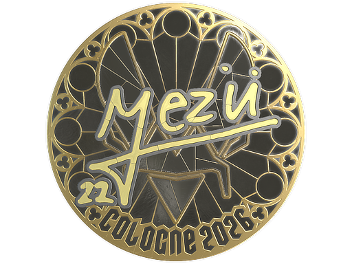 Sticker | mezii (Gold) | Cologne 2026