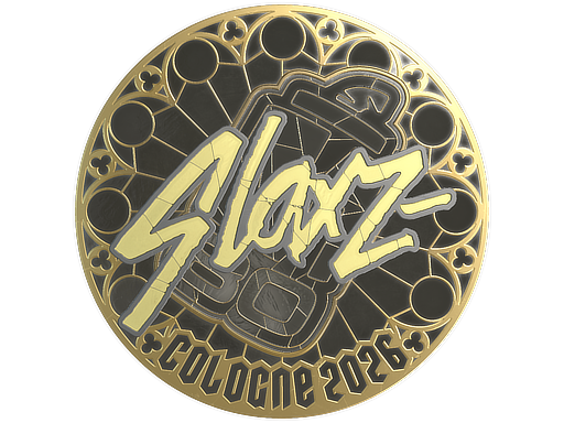 Sticker | slaxz- (Gold) | Cologne 2026