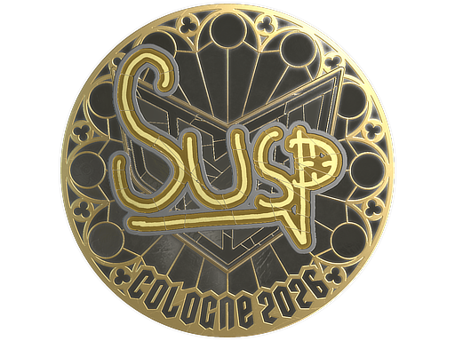 Sticker | susp (Gold) | Cologne 2026