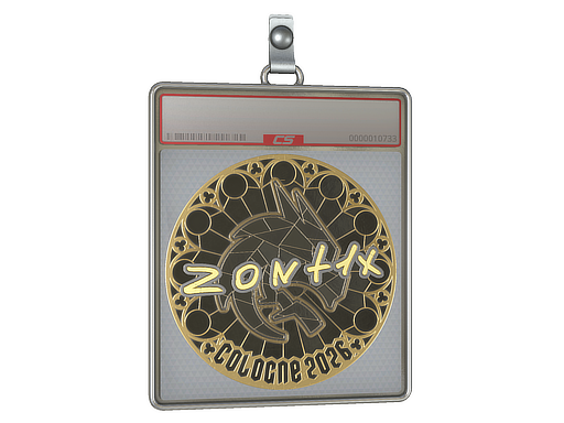 Sticker Slab | zont1x (Gold) | Cologne 2026