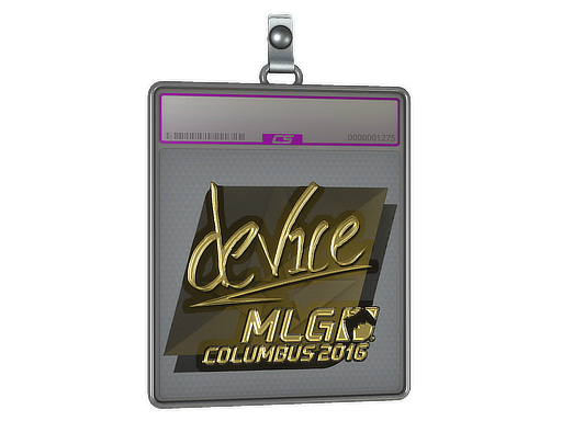 Sticker Slab | device (Gold) | MLG Columbus 2016