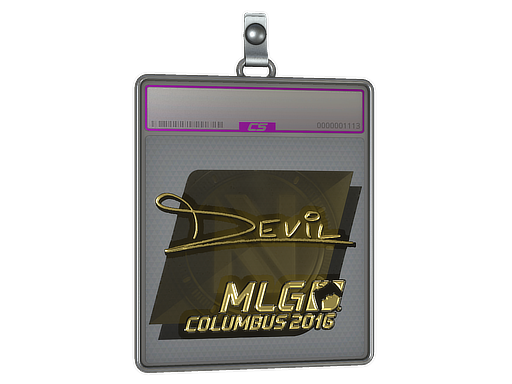 Sticker Slab | DEVIL (Gold) | MLG Columbus 2016