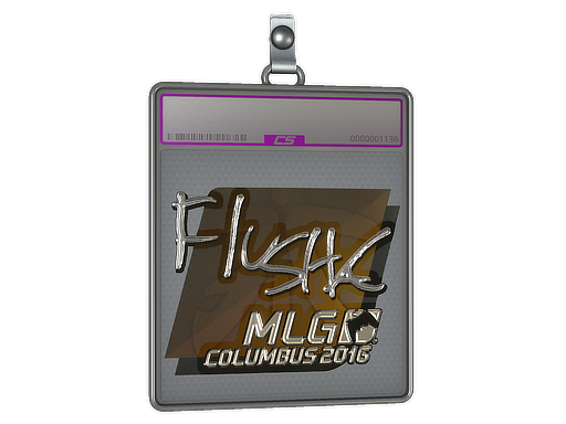 Sticker Slab | flusha (Foil) | MLG Columbus 2016