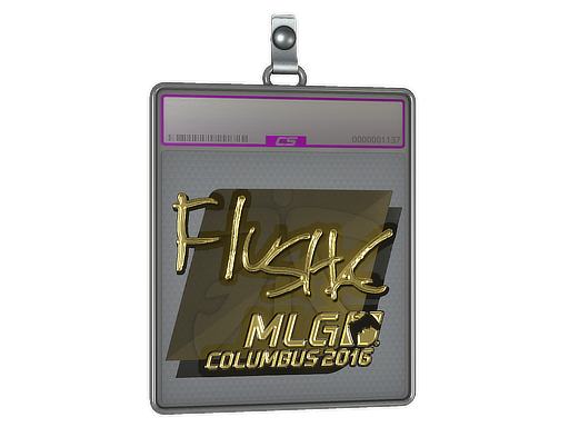 Sticker Slab | flusha (Gold) | MLG Columbus 2016
