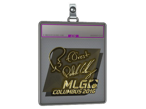 Sticker Slab | f0rest (Gold) | MLG Columbus 2016