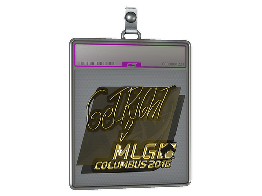 Sticker Slab | GeT_RiGhT (Gold) | MLG Columbus 2016