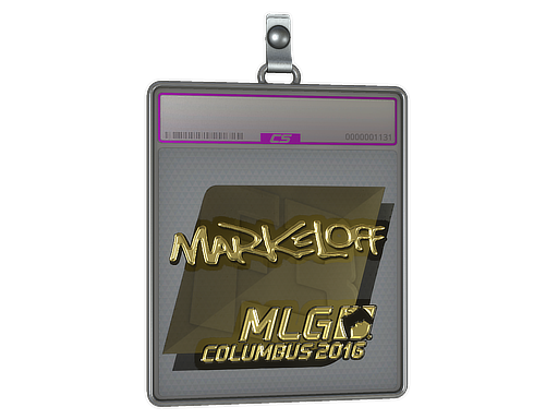 Sticker Slab | markeloff (Gold) | MLG Columbus 2016
