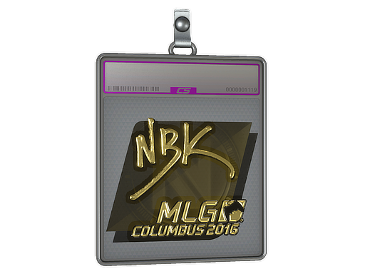 Sticker Slab | NBK- (Gold) | MLG Columbus 2016