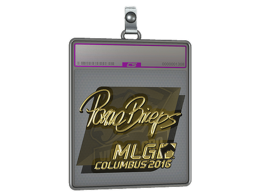 Sticker Slab | pashaBiceps (Gold) | MLG Columbus 2016