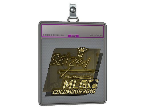Sticker Slab | seized (Gold) | MLG Columbus 2016