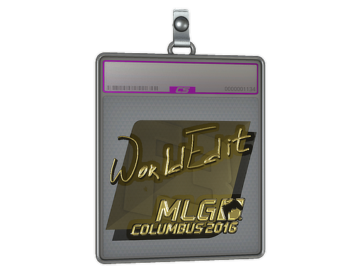 Sticker Slab | WorldEdit (Gold) | MLG Columbus 2016