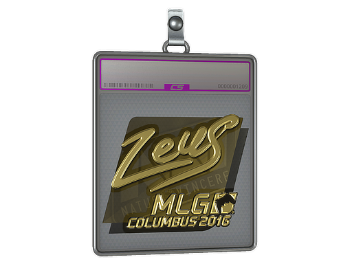 Sticker Slab | Zeus (Gold) | MLG Columbus 2016
