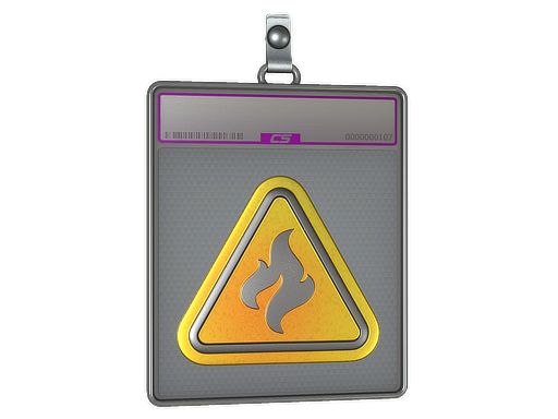 Sticker Slab | Flammable (Foil)