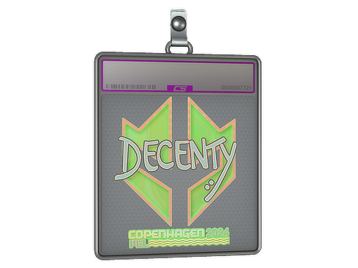 Sticker Slab | decenty (Holo) | Copenhagen 2024