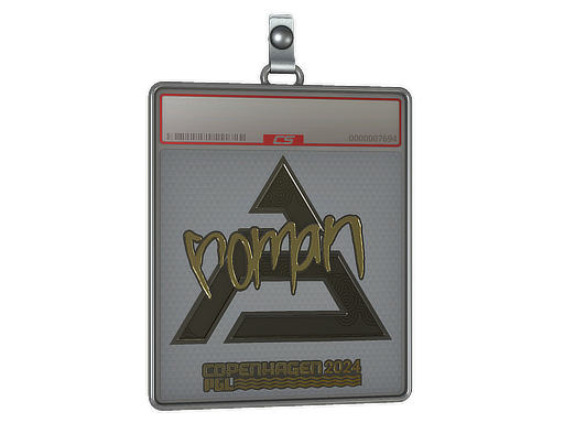 Sticker Slab | roman (Gold) | Copenhagen 2024
