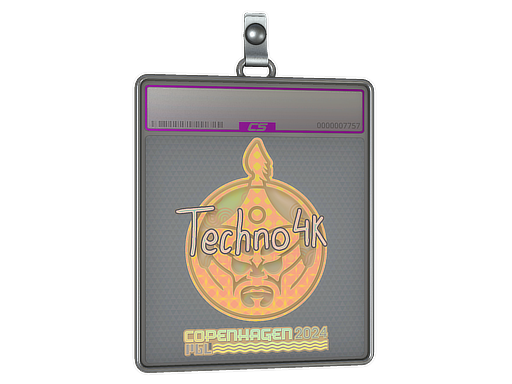 Sticker Slab | Techno4K (Holo) | Copenhagen 2024
