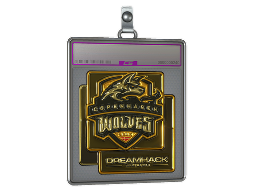 Sticker Slab | Copenhagen Wolves (Gold) | DreamHack 2014