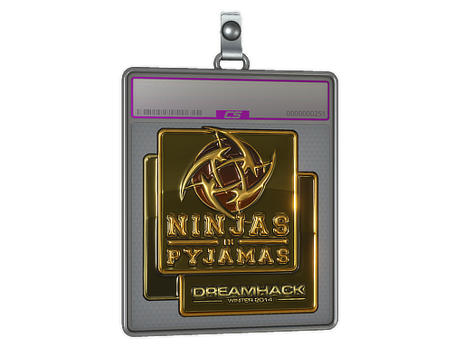 Sticker Slab | Ninjas in Pyjamas (Gold) | DreamHack 2014