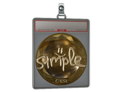 Sticker Slab | s1mple (Gold) | Katowice 2019
