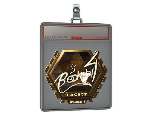 Sticker Slab | Boombl4 (Gold) | London 2018