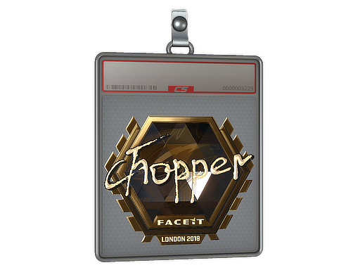 Sticker Slab | chopper (Gold) | London 2018
