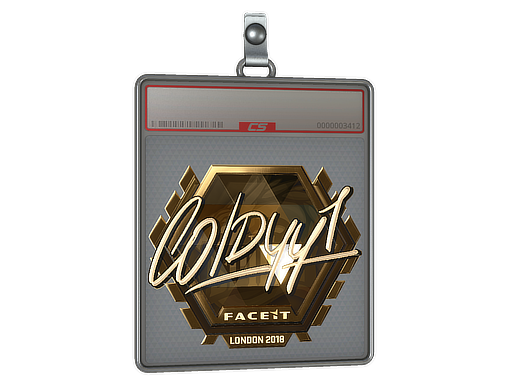 Sticker Slab | COLDYY1 (Gold) | London 2018