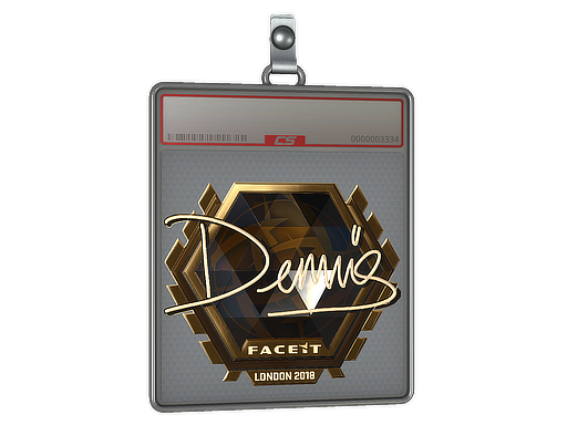 Sticker Slab | dennis (Gold) | London 2018