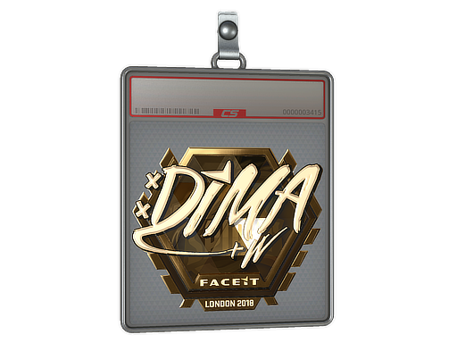 Sticker Slab | Dima (Gold) | London 2018