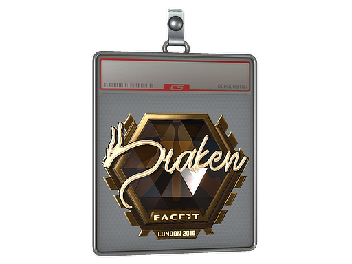 Sticker Slab | draken (Gold) | London 2018