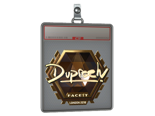 Sticker Slab | dupreeh (Gold) | London 2018