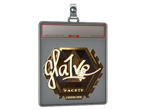 Sticker Slab | gla1ve (Gold) | London 2018