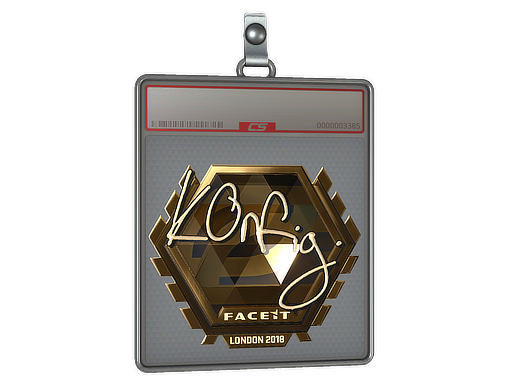 Sticker Slab | k0nfig (Gold) | London 2018