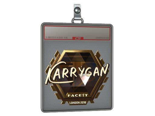 Sticker Slab | karrigan (Gold) | London 2018
