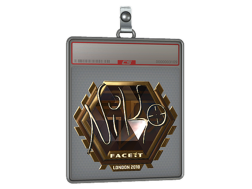 Sticker Slab | NiKo (Gold) | London 2018