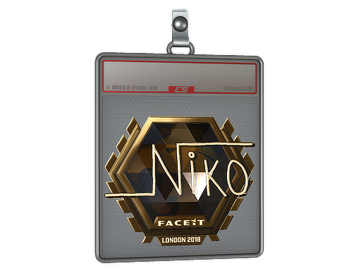 Sticker Slab | niko (Gold)  | London 2018
