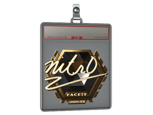 Sticker Slab | nitr0 (Gold) | London 2018